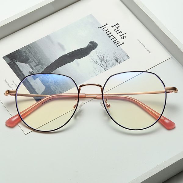 retro metal eyeglasses frame blue light blocking reading glasses goggles anti glare optical nice-looking glasses pl1160, Black
retro metal eyeglasses frame blue light blocking reading glasses goggles anti glare optical nice-looking glasses pl1160, Black