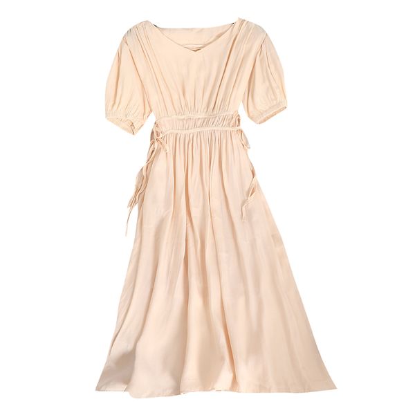 new women summer bandage strap puff sleeve v-neck pleated a-line bow dress casual elastic slim waist pullover ruffles midi dress, Black;gray
new women summer bandage strap puff sleeve v-neck pleated a-line bow dress casual elastic slim waist pullover ruffles midi dress, Black;gray