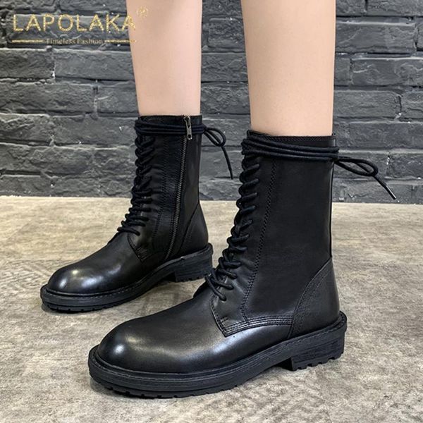 lapolaka fashion 2020 dhip women shoes woman brand design shoelaces comfortable spring boots footwear, Black
lapolaka fashion 2020 dhip women shoes woman brand design shoelaces comfortable spring boots footwear, Black