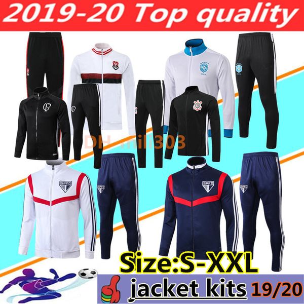 19 20 brasil soccer jacket tracksuit 2019 2020 flemish flamengo corinthian sao paulo long full zipper football jackets chandal sportswear, Black
19 20 brasil soccer jacket tracksuit 2019 2020 flemish flamengo corinthian sao paulo long full zipper football jackets chandal sportswear, Black