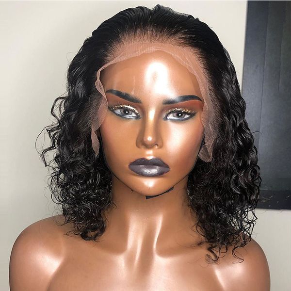 9a wet wavy 13x4 pre plucked lace front wigs with baby hair bleached knots peruvian virgin curly human hair bob wig for black women, Black;brown
9a wet wavy 13x4 pre plucked lace front wigs with baby hair bleached knots peruvian virgin curly human hair bob wig for black women, Black;brown