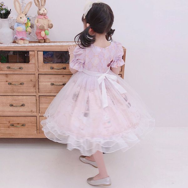 bow lace printed design children's tutu dress polyester girls lolita skirt short sleeve princess dress lovely loli skirt zl649, Red;yellow
bow lace printed design children's tutu dress polyester girls lolita skirt short sleeve princess dress lovely loli skirt zl649, Red;yellow