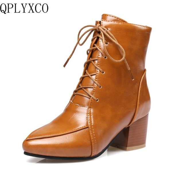 qplyxco new sale big size 32-45 ankle boot short fashion women's pointed toe lace up heel shoes party shoes c9-22, Black
qplyxco new sale big size 32-45 ankle boot short fashion women's pointed toe lace up heel shoes party shoes c9-22, Black