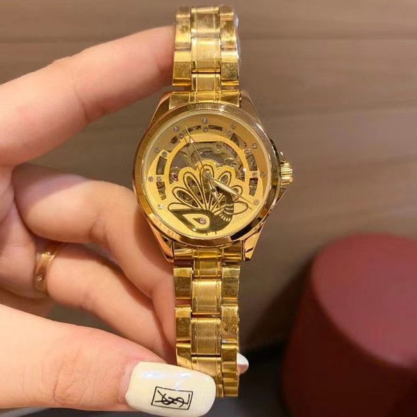 gold lady watches mechanical automatic movement wristwatches stainless steel band 32mm dial diamond watch for women valentine gift montre, Slivery;brown
gold lady watches mechanical automatic movement wristwatches stainless steel band 32mm dial diamond watch for women valentine gift montre, Slivery;brown
