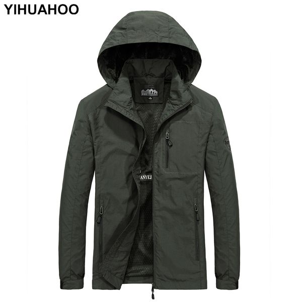 yihuahoo jackets men spring casual slim thin breathable solid hooded outerwear zipper coats men with pockets size m-6xl dml-8689, Black;brown
yihuahoo jackets men spring casual slim thin breathable solid hooded outerwear zipper coats men with pockets size m-6xl dml-8689, Black;brown