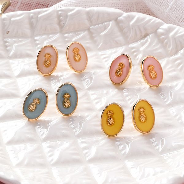 silver needle korea style candy color pineapple geometric oval small stud earrings for girl women fashion jewelry accessories, Golden;silver
silver needle korea style candy color pineapple geometric oval small stud earrings for girl women fashion jewelry accessories, Golden;silver