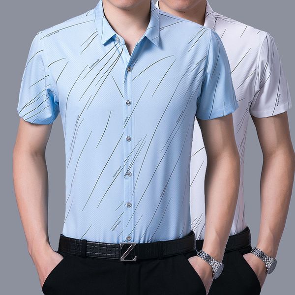 2020 summer male models men do not thin section printing shirt large size loose casual short sleeve lapel shirt male, White;black
2020 summer male models men do not thin section printing shirt large size loose casual short sleeve lapel shirt male, White;black