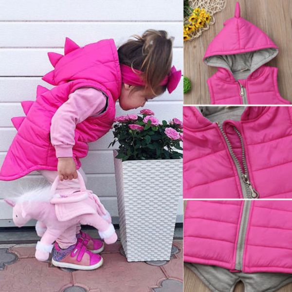 new infant baby girl winter warm dinosaur sleeveless hooded waistcoats coat kid jacket outerwear waistcoat 6m-5t, Blue
new infant baby girl winter warm dinosaur sleeveless hooded waistcoats coat kid jacket outerwear waistcoat 6m-5t, Blue