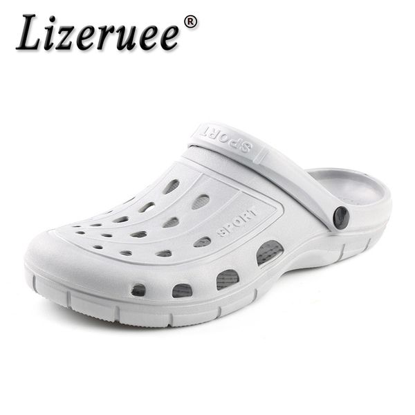 lizeruee summer eva clogs men slip on garden slippers mens beach sandals outdoor zuecos men slippers sandalias mule clog shoes, Blue;gray
lizeruee summer eva clogs men slip on garden slippers mens beach sandals outdoor zuecos men slippers sandalias mule clog shoes, Blue;gray