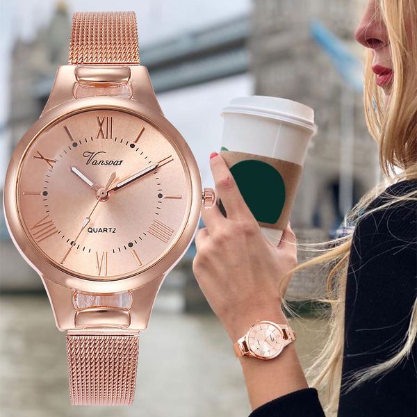 vansvar elegant watch casual quartz luxurious stainless steel band newv strap watch analog young ladies women gift yy07, Slivery;brown
vansvar elegant watch casual quartz luxurious stainless steel band newv strap watch analog young ladies women gift yy07, Slivery;brown