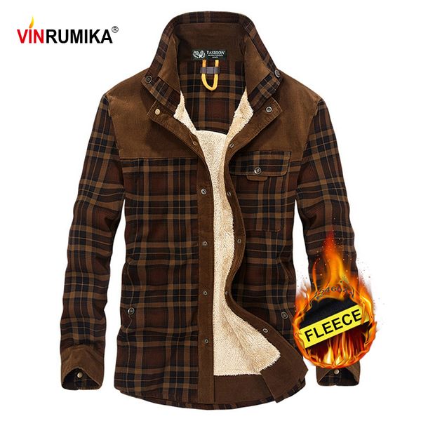 2020 men's winter warm thicken fleece 100% cotton plaid shirt man casual brand army green grid long sleeve shirts, White;black
2020 men's winter warm thicken fleece 100% cotton plaid shirt man casual brand army green grid long sleeve shirts, White;black
