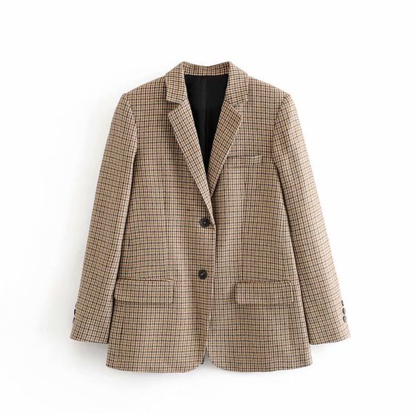 autumn 2019 winter new european women's fashion grid casual loose suit jacket temperament turn-down collar office coats, White;black
autumn 2019 winter new european women's fashion grid casual loose suit jacket temperament turn-down collar office coats, White;black