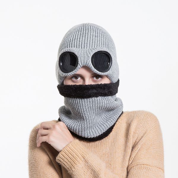 2019 winter women wool hat scarf outdoor cycling windproof earmuffs men's warm hat with windproof glasses plus velvet thick, Blue;gray
2019 winter women wool hat scarf outdoor cycling windproof earmuffs men's warm hat with windproof glasses plus velvet thick, Blue;gray
