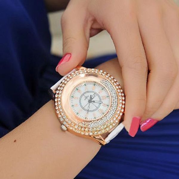 ladies watch fashion women watch faux leather band shinning rhinestones beads clock quartz wrist, Slivery;brown
ladies watch fashion women watch faux leather band shinning rhinestones beads clock quartz wrist, Slivery;brown