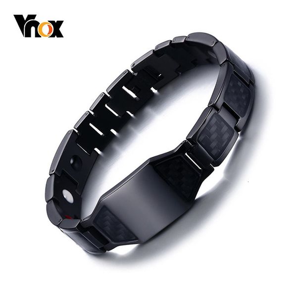 vnox stylish men's carbon fiber bio energy bracelets health magnetic link chain bracelets bangles perfect gifts accessories, Golden;silver
vnox stylish men's carbon fiber bio energy bracelets health magnetic link chain bracelets bangles perfect gifts accessories, Golden;silver