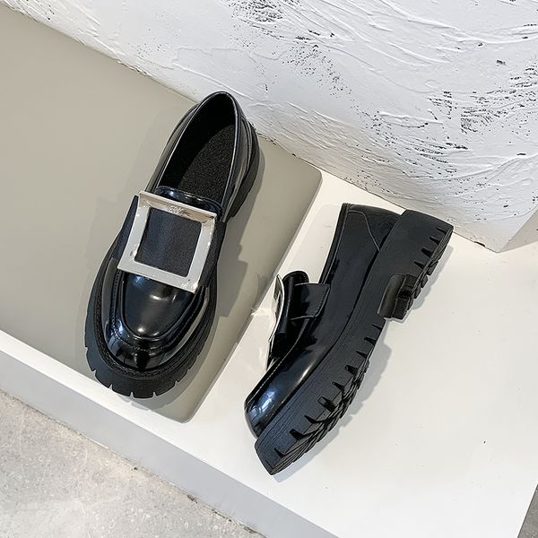 2020 new women's fashion flat shoes thick bottom waterproof crystal buckle pu leather shoes comfortable soft loafers u29-51, Black
2020 new women's fashion flat shoes thick bottom waterproof crystal buckle pu leather shoes comfortable soft loafers u29-51, Black
