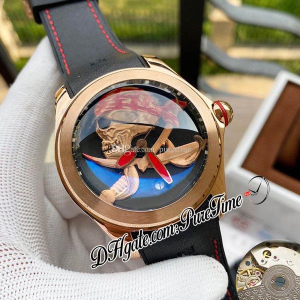 new 46mm admiral's cup bubble automatic tourbillon mens watch rose gold black red pirate dial rubber red line watches puretime e39c3, Slivery;brown
new 46mm admiral's cup bubble automatic tourbillon mens watch rose gold black red pirate dial rubber red line watches puretime e39c3, Slivery;brown