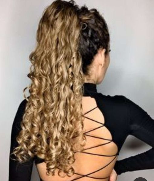 strawberry blonde curly ponytail hair extension wrap around cuticle aligned virgin hair drawstring ponytail human hair kinki 120g, Black
strawberry blonde curly ponytail hair extension wrap around cuticle aligned virgin hair drawstring ponytail human hair kinki 120g, Black