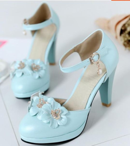 2019 flower women's sandals in summer with new style high heel coarse heel round head waterproof table @06, Black
2019 flower women's sandals in summer with new style high heel coarse heel round head waterproof table @06, Black