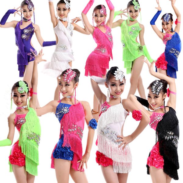child kid children professional latin dance dress for girls ballroom dancing dresses for kids red sequin fringe salsa tassel, Black;red
child kid children professional latin dance dress for girls ballroom dancing dresses for kids red sequin fringe salsa tassel, Black;red