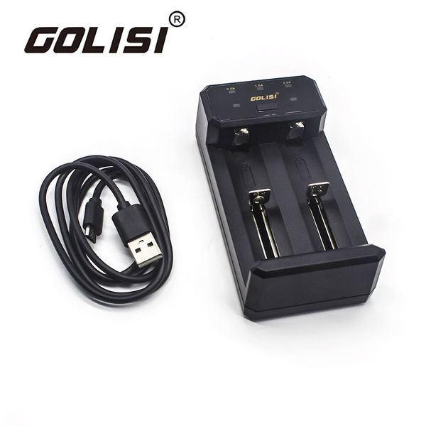 

Оригинальный Golisi Л2 2А смарт-USB зарядное устройство с ЖК-экран с 2 слотов батареи с DC 5В/2А потребляемая мощность