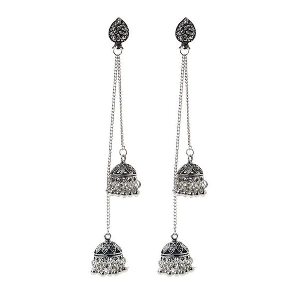 vintage bollywood gypsy oxidized silver traditional jhumka jhumki earring for women
vintage bollywood gypsy oxidized silver traditional jhumka jhumki earring for women