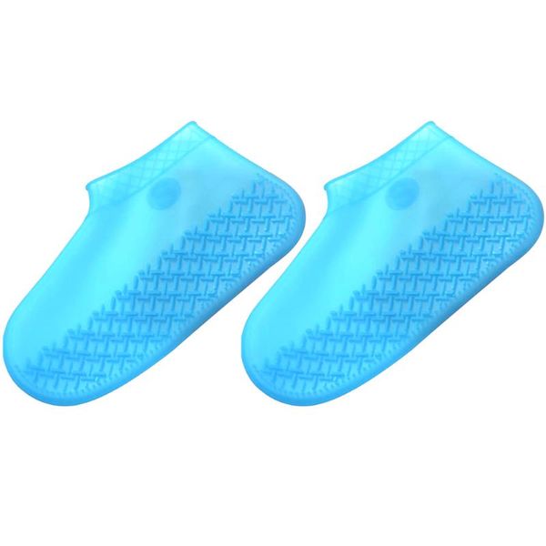 men women travel outdoor non slip silicone waterproof reusable shoe cover protector foot wear accessories rain boots 1 pair, White;pink
men women travel outdoor non slip silicone waterproof reusable shoe cover protector foot wear accessories rain boots 1 pair, White;pink