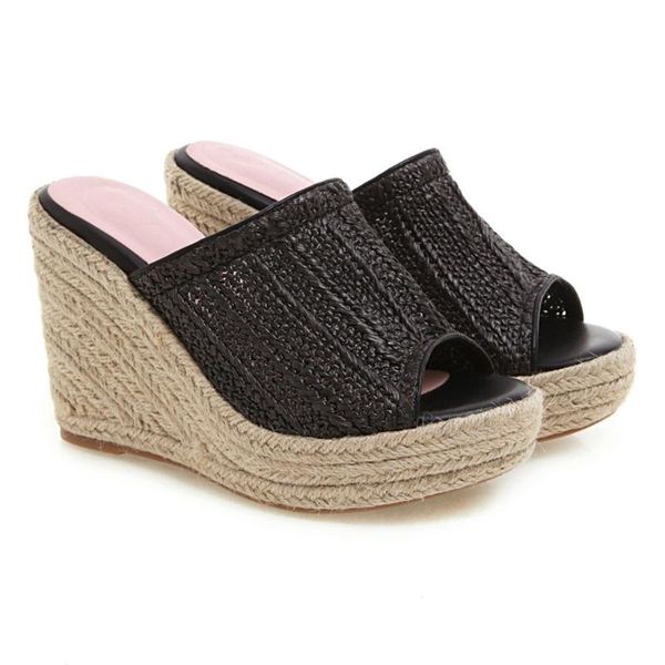 2020 new womens high heel flats shoes durable open toe wedges thick bottom lady shoes comfortable breathable casual slippers, Black
2020 new womens high heel flats shoes durable open toe wedges thick bottom lady shoes comfortable breathable casual slippers, Black