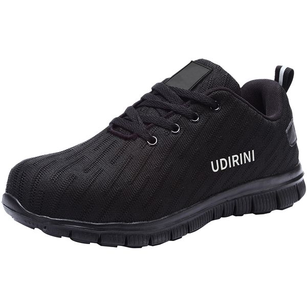 men's work safety shoes for protection against accidents and fire lightweight breathable anti-smashing protective footwear, Black
men's work safety shoes for protection against accidents and fire lightweight breathable anti-smashing protective footwear, Black