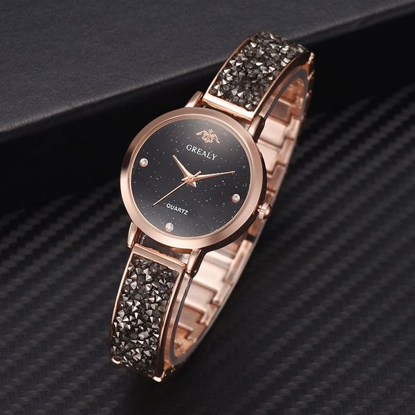 women decoration quartz wrist watch rose gold silver set suger strap lady shining beads decor band watch lxh, Slivery;brown
women decoration quartz wrist watch rose gold silver set suger strap lady shining beads decor band watch lxh, Slivery;brown