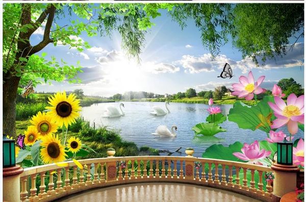 beautiful natural scenery wallpaper swan lake wallpapers modern 3d stereo balcony background wall
beautiful natural scenery wallpaper swan lake wallpapers modern 3d stereo balcony background wall