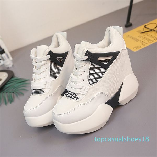 women's high platform shoes 2017 breathable pu shoes women height increasi shoes 12 cm thick sole trainers ladies pink t18, Black
women's high platform shoes 2017 breathable pu shoes women height increasi shoes 12 cm thick sole trainers ladies pink t18, Black