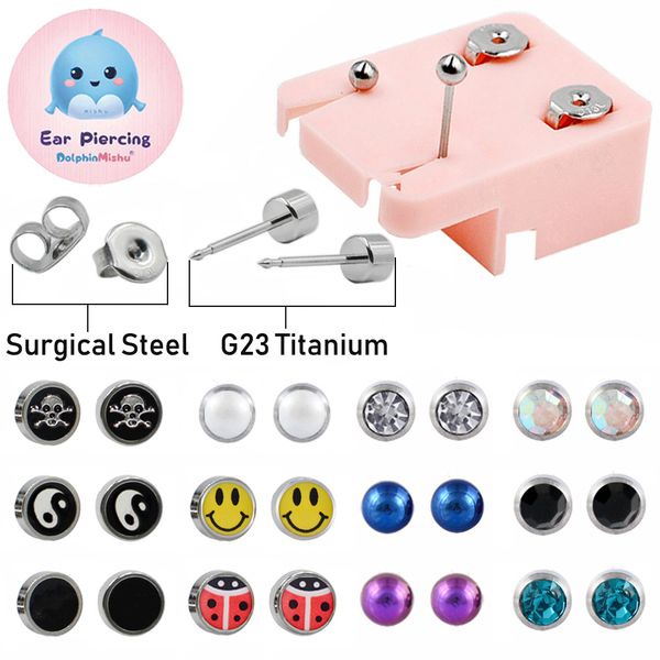 1pair more safe silver g23 titanium& steel ear studs dispossable eo sterile earrings cartilage tragus piercing jewelry, Golden;silver
1pair more safe silver g23 titanium& steel ear studs dispossable eo sterile earrings cartilage tragus piercing jewelry, Golden;silver