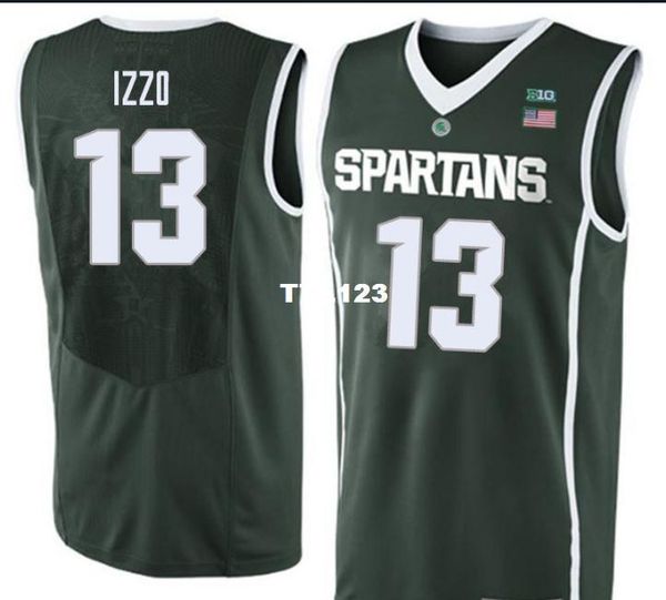 vintage men michigan state spartans steven izzo #13 green full embroidery basketball jersey size s-4xl or custom any name or number jersey, Black;red
vintage men michigan state spartans steven izzo #13 green full embroidery basketball jersey size s-4xl or custom any name or number jersey, Black;red