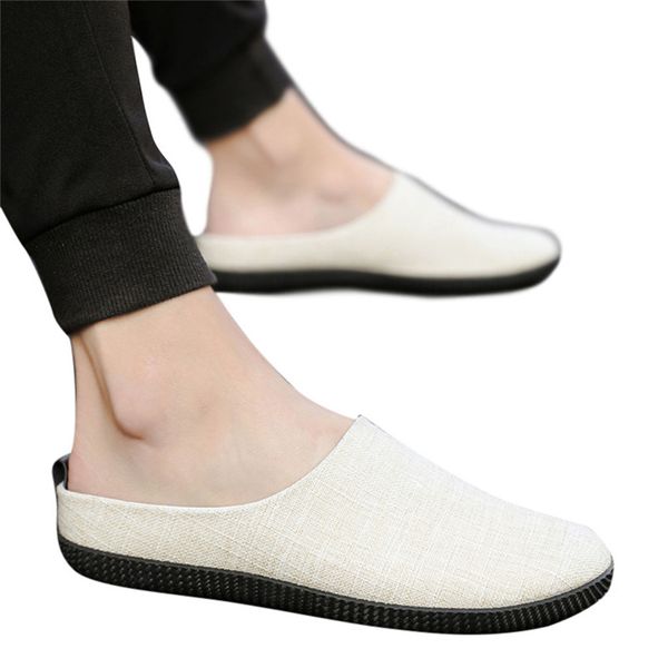 men casual shoes slip-on breathable canvas flats men non-slip slippers hole shoes mans footwear terlik kapcie slides 40jy11, Black
men casual shoes slip-on breathable canvas flats men non-slip slippers hole shoes mans footwear terlik kapcie slides 40jy11, Black
