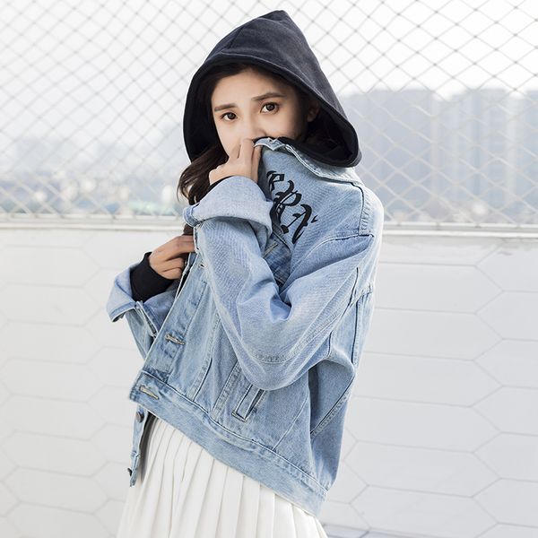 autumn women denim jackets detachable hoodies casual female loose bf ulzzang students short jacket coat chic jacket for girls, Black;brown
autumn women denim jackets detachable hoodies casual female loose bf ulzzang students short jacket coat chic jacket for girls, Black;brown