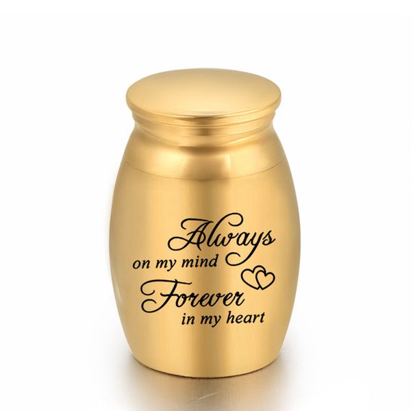 always on my mind forever in my heart engraved 5 colors small/medium cremation ashes urn keepsake for women men 16x25mm, Silver 
always on my mind forever in my heart engraved 5 colors small/medium cremation ashes urn keepsake for women men 16x25mm, Silver