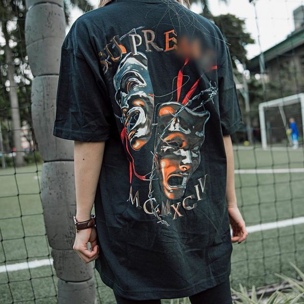 inspection 20ss laugh now tee grimace mask printing beauty fashion loose short-sleeved womens t-shirt mens bottoming shirt, Red
inspection 20ss laugh now tee grimace mask printing beauty fashion loose short-sleeved womens t-shirt mens bottoming shirt, Red