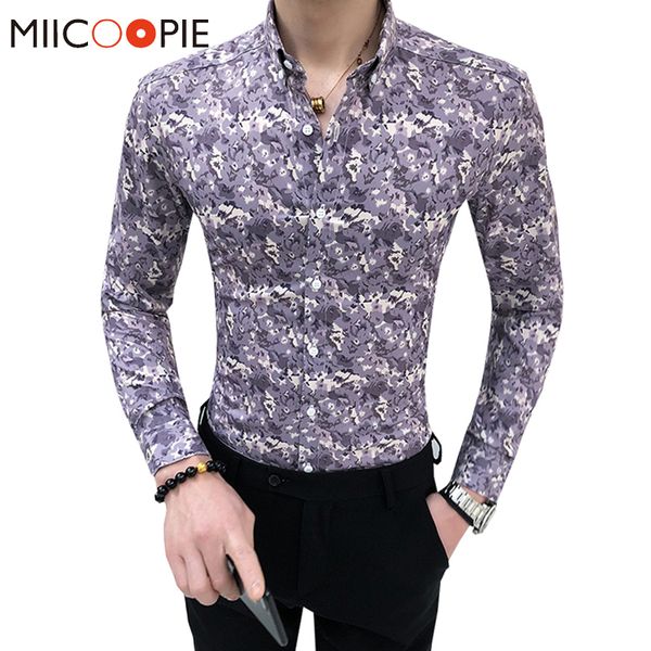 men's casual shirts long-sleeved men shirt business camouflage printed camisas hawaiana para hombre spring slim fit mens social, White;black
men's casual shirts long-sleeved men shirt business camouflage printed camisas hawaiana para hombre spring slim fit mens social, White;black