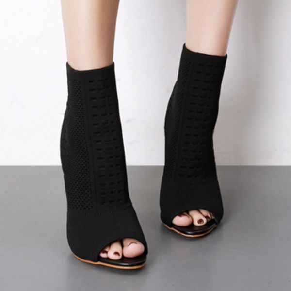 high heels fashion kardashian ankle boots womens boots elastic knit sock ladies open toe women pumps green, Black
high heels fashion kardashian ankle boots womens boots elastic knit sock ladies open toe women pumps green, Black
