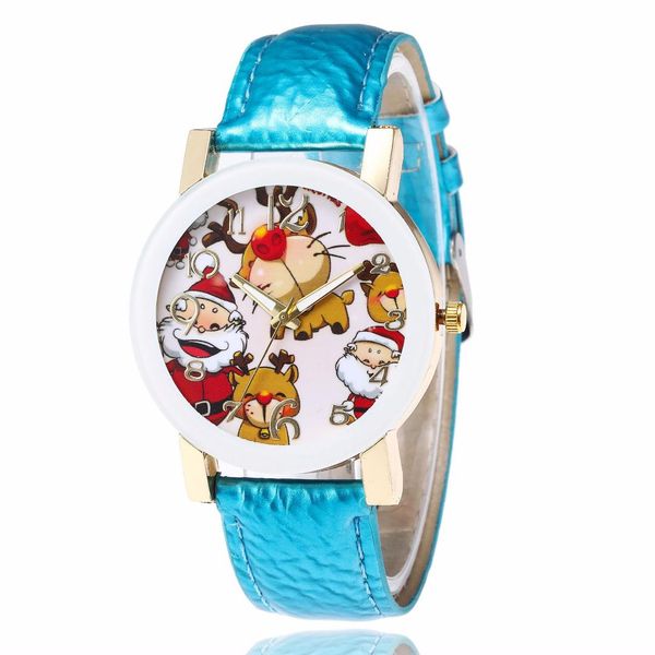 2019 fashion christmas gift for men and women cartoon watch foreign trade cute santa claus leather students watches, Slivery;brown 
2019 fashion christmas gift for men and women cartoon watch foreign trade cute santa claus leather students watches, Slivery;brown