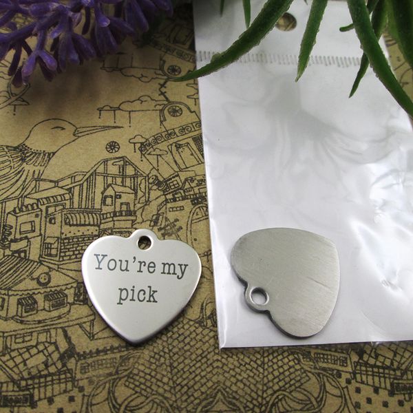 40pcs--"you are my pick"stainless steel charms more style for choosing diy charms pendants for necklace, Bronze;silver
40pcs--"you are my pick"stainless steel charms more style for choosing diy charms pendants for necklace, Bronze;silver