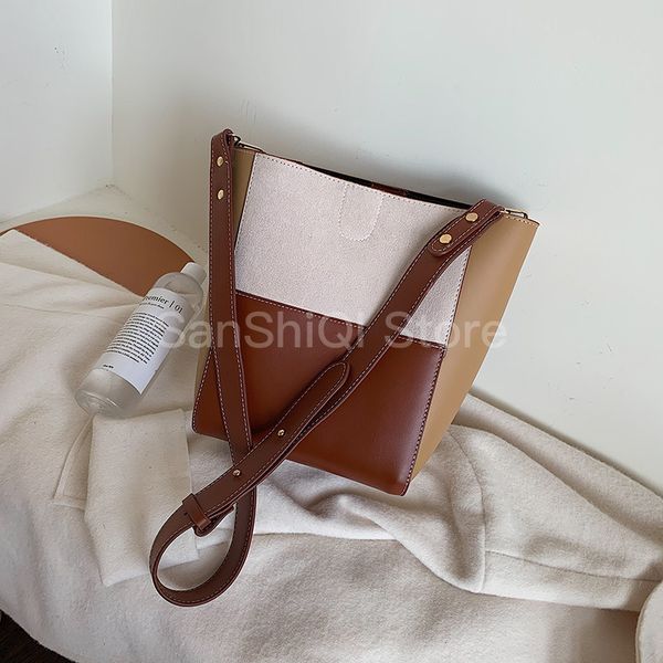 handbag women autumn women's 2019 new large capacity contrast shoulder bags ladies' bucket messenger bag crossbody bag
handbag women autumn women's 2019 new large capacity contrast shoulder bags ladies' bucket messenger bag crossbody bag