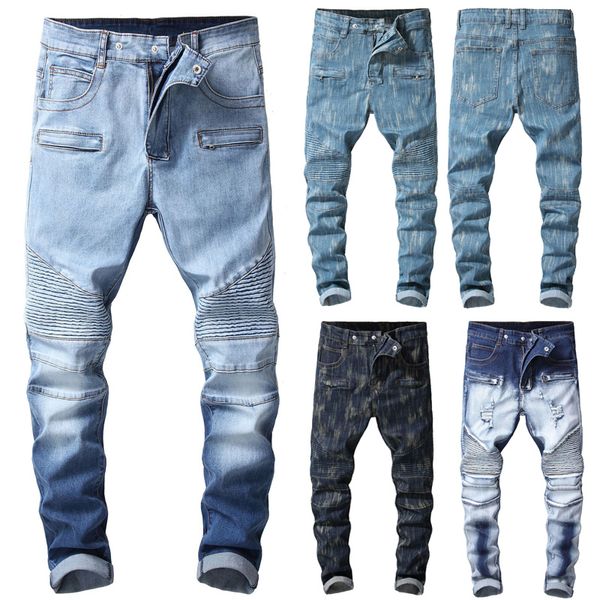 fashion men skinny jeans stretchy pant slim fit pant long trouser denim casual men jeans frayed, Blue
fashion men skinny jeans stretchy pant slim fit pant long trouser denim casual men jeans frayed, Blue