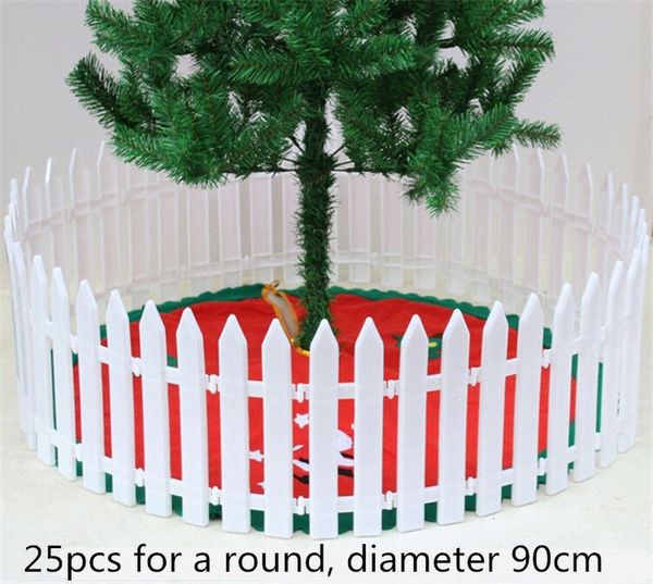 25pcs white plastic christmas tree fence rail xmas house party decoration diy decor
25pcs white plastic christmas tree fence rail xmas house party decoration diy decor