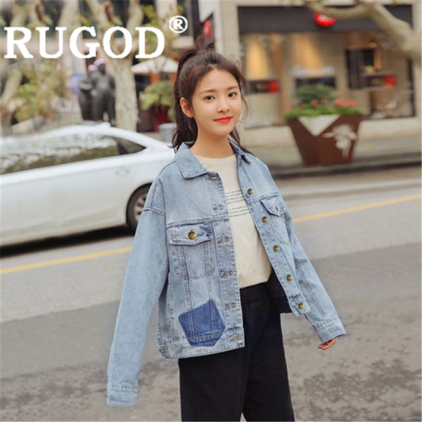 women solid patchwork vintage denim jackets turn down collar loose slim fashion jeans coat modis mujer femme harajuku top, Black;brown
women solid patchwork vintage denim jackets turn down collar loose slim fashion jeans coat modis mujer femme harajuku top, Black;brown