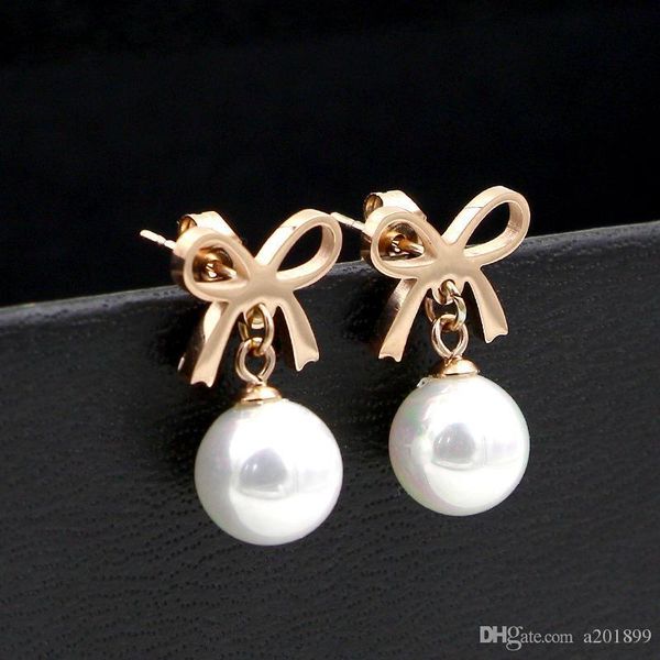 titanium steel plated rose gold butterfly section stud earrings for ladies valentine's day gift pearl jewelry, Golden;silver
titanium steel plated rose gold butterfly section stud earrings for ladies valentine's day gift pearl jewelry, Golden;silver