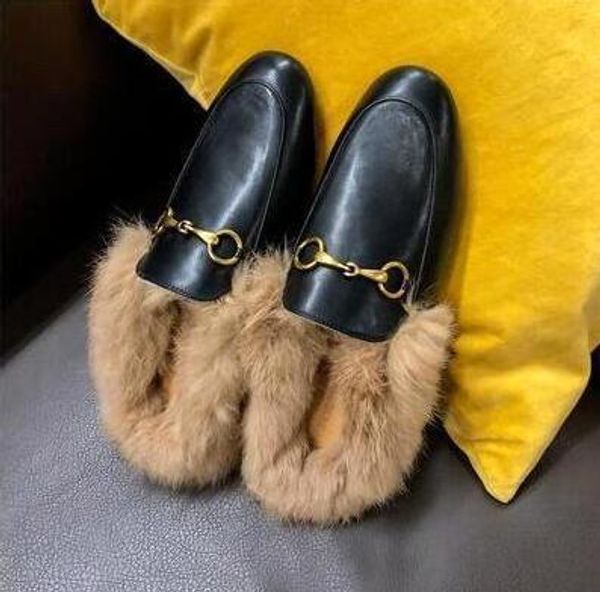 luxury fashion women real fur lazy slippers genuine leather brand designer loafer women mules shoes rabbit fur slippers real pictures, Black
luxury fashion women real fur lazy slippers genuine leather brand designer loafer women mules shoes rabbit fur slippers real pictures, Black