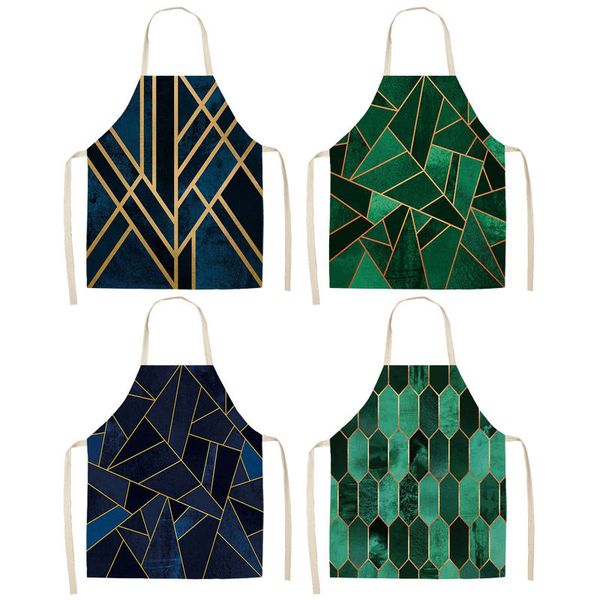 1pcs geometric printed kitchen aprons for woman and man home cooking baking shop cleaning cotton linen apron 53*65cm g1014
1pcs geometric printed kitchen aprons for woman and man home cooking baking shop cleaning cotton linen apron 53*65cm g1014