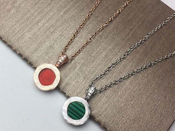 double-sided flip necklace red agate malachite pendant can be rotated pseudo gold plating 18k gold quality necklace wholesale, Silver
double-sided flip necklace red agate malachite pendant can be rotated pseudo gold plating 18k gold quality necklace wholesale, Silver